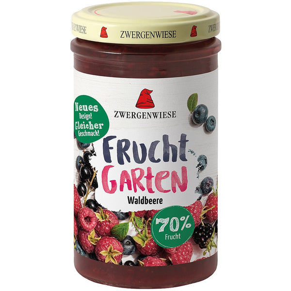 Gem de fructe FARA ZAHAR de padure indulcit cu nectar de agave, 225g