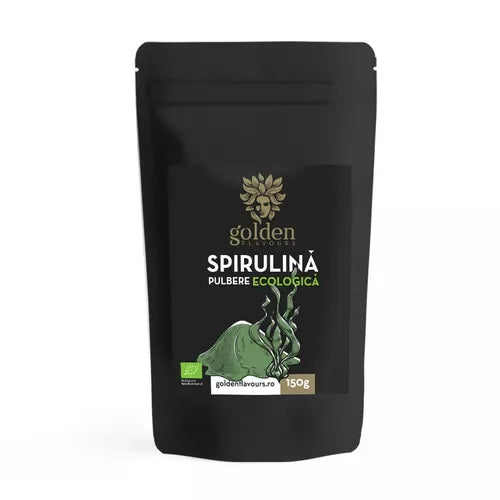 Spirulină Pulbere 100% Naturală ECO, 150g | Golden Flavours