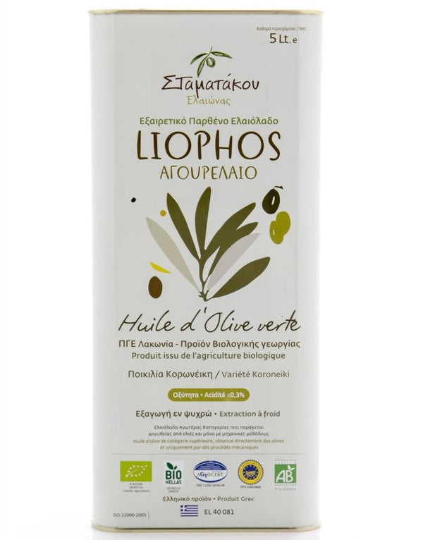 ULEI DE MASLINE EXTRAVIRGIN LIOPHOS EARLY HARVEST BIO 5L
