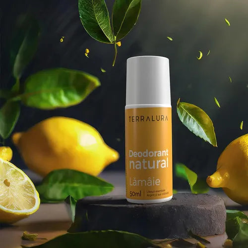 Deodorant Roll-on Natural Lămâie, 50ml | Terralura