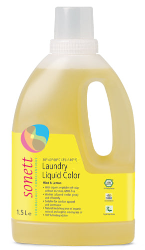 DETERGENT ECOLOGIC LICHID PT. RUFE COLORATE - MENTA SI LAMAIE 1.5L