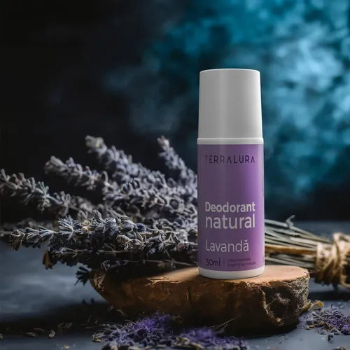 Deodorant Roll-on Natural Lavandă, 50ml | Terralura