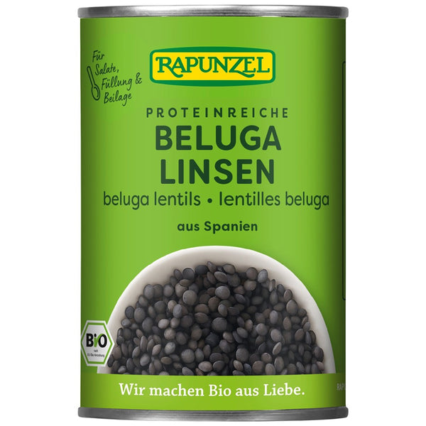 Linte beluga bio neagra in conserva, 400g