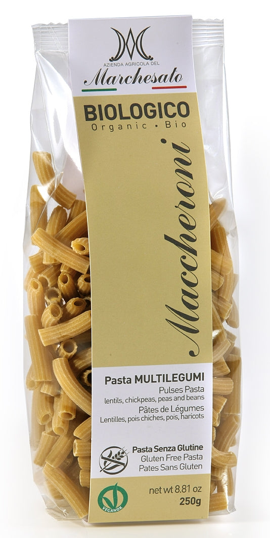 PASTE MACCHERONI CU LEGUME BIO 250G