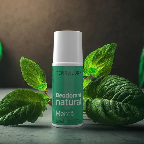 Deodorant Roll-on Natural Mentă, 50ml | Terralura