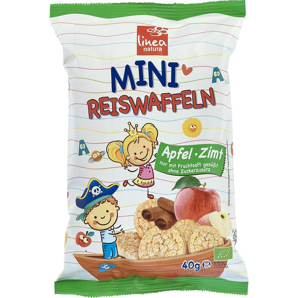 Mini rondele  din orez cu mar si scortisora pentru copii fara gluten, 40g