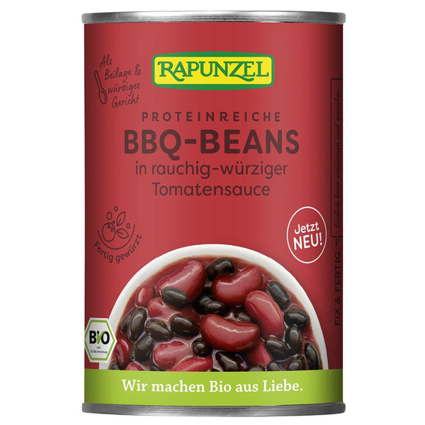 Mix bio de fasole BBQ in sos de rosii, 400g