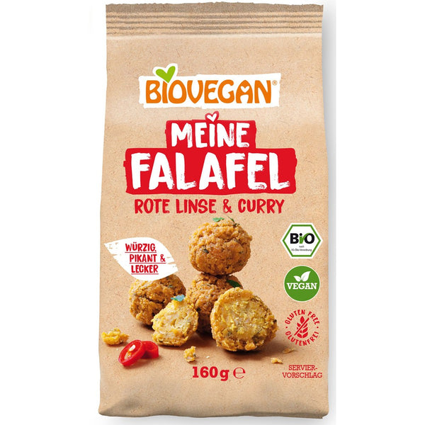 Mix pentru falafel vegan cu linte rosie si curry fara gluten, 160g