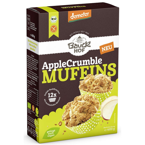 Mix pentru muffins bio cu mere fara gluten, 400g