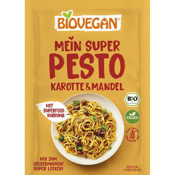 Mix pentru pesto bio cu morcovi si migdale fara gluten vegan, 20g