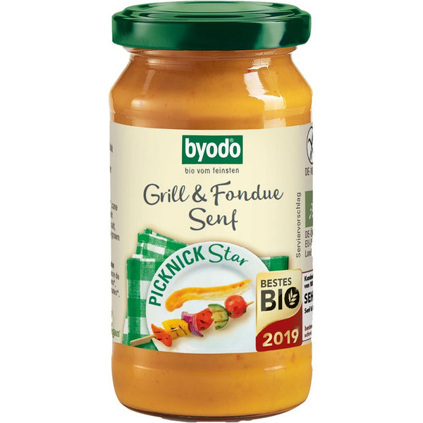 Mustar bio fara gluten gratar si fondue, 200ml