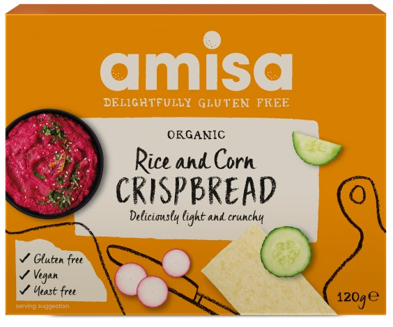 CRISPBREAD (PAINICI) DIN OREZ SI PORUMB BIO  120G