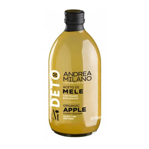 DETO BIO Oțet de Mere Nefiltrat, 500ml | Andrea Milano