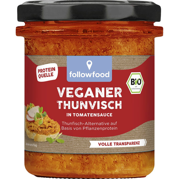 Pasta bio alternativa la ton cu rosii pe baza de proteina vegetala, 180g