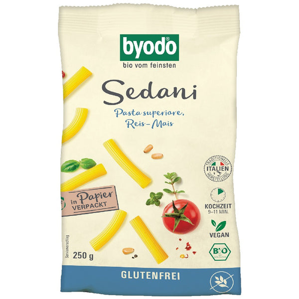 Paste bio sedani din porumb si orez fara gluten, 250g