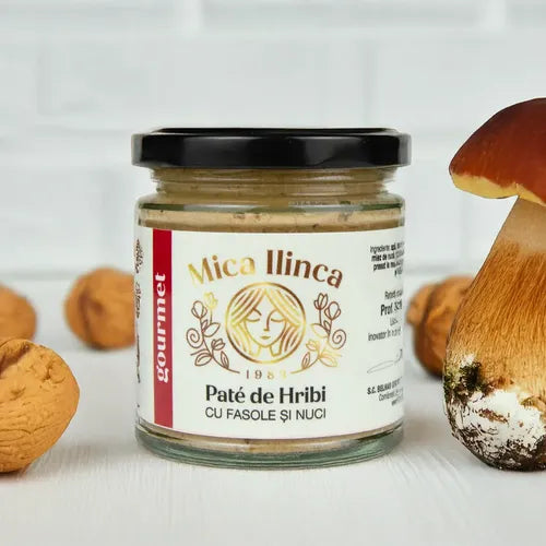 Pate de Hribi cu Fasole și Nuci, 200g | Mica Ilinca