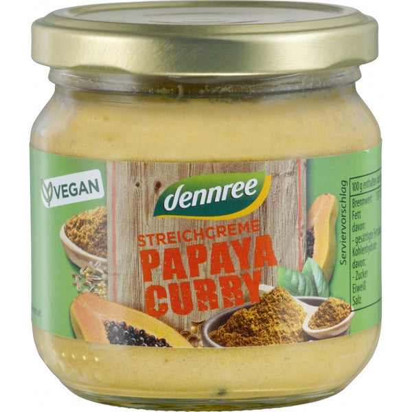 Pateu vegetal dennree cu papaya si curry, 180g