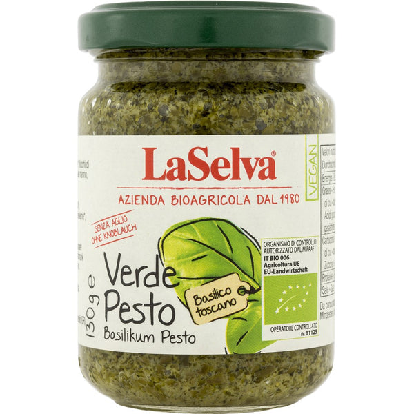 Pesto verde bio cu busuioc fara usturoi, 130g