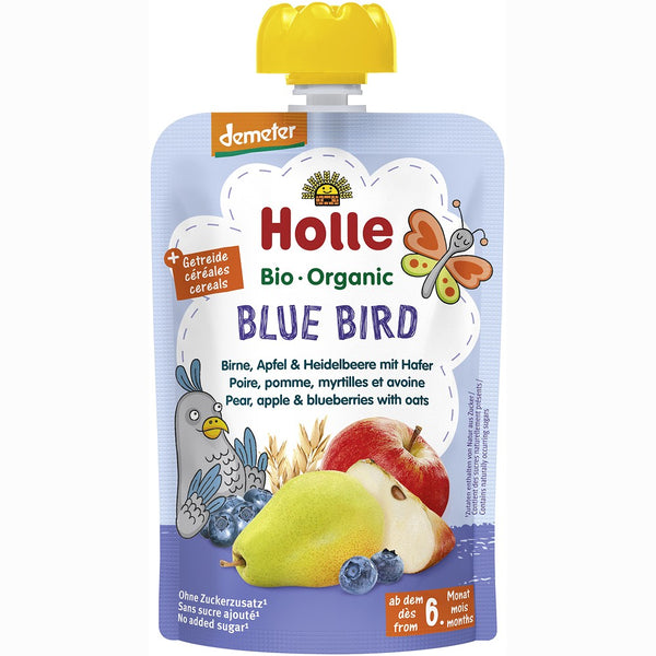 Piure bio de pere mere afine si ovaz pentru copii 6luni, 100g