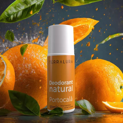 Deodorant Roll-on Natural Portocală, 50ml | Terralura