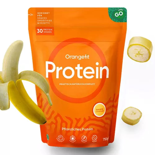 Proteină Vegetală cu Aromă de Banane, 750g | Orangefit