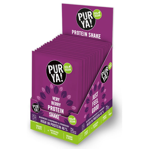 Pudra proteica bio cu fructe de padure si acerola, 30g