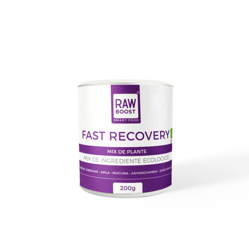Fast Recovery - Mix ECO de Plante - Amla, Mucuna, Ashwagandha - Recuperare după Efort Fizic, 200g | Rawboost