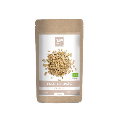 Fulgi de Ovăz Fără Gluten ECO - Tract Digestiv Sănătos | Rawboost