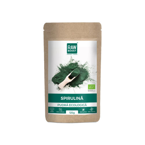 Spirulină Pudră ECO - Antioxidant, Imunizant, Antiinflamator | Rawboost