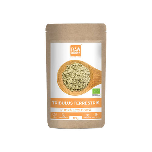 Tribulus Terrestris Pudră ECO - Afrodisiac Natural, 125g | Rawboost
