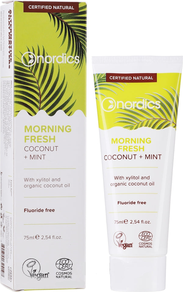 PASTA DE DINTI MORNING FRESH CU COCOS SI MENTA BIO 75ML