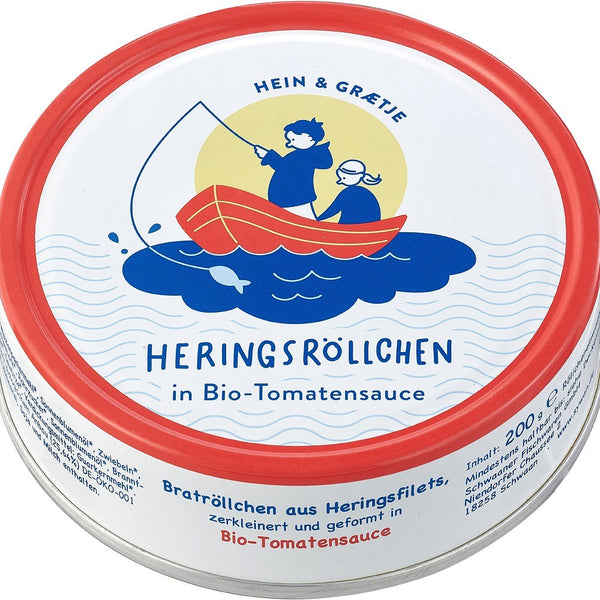 Rondele de hering in sos bio de rosii, 200g