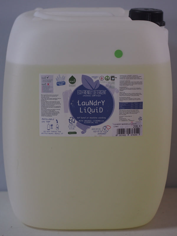DETERGENT ECOLOGIC LICHID PENTRU RUFE ALBE SI COLORATE CU LAMAIE 20L