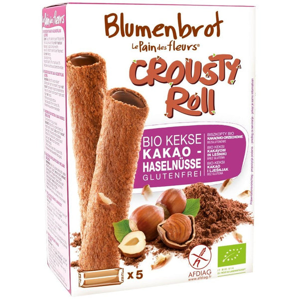 Rulouri crocante cu crema de cacao fara gluten, 125g