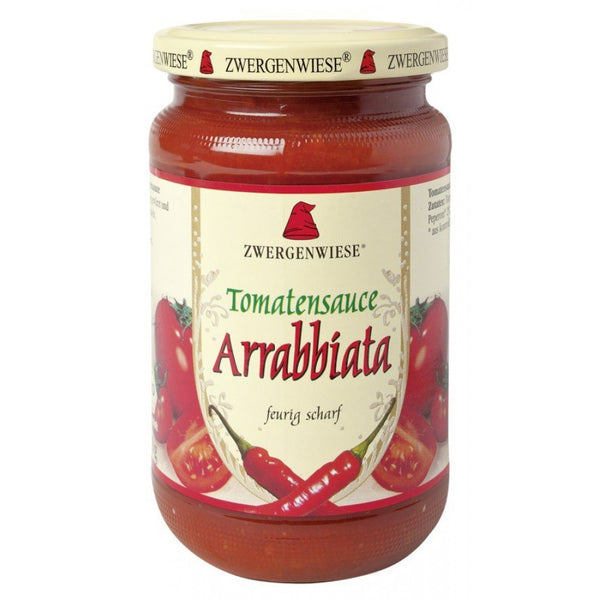 Sos bio de tomate Arrabbiata cu ardei iute, 340ml