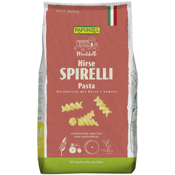 Spirelli semola cu mei bio, 500g