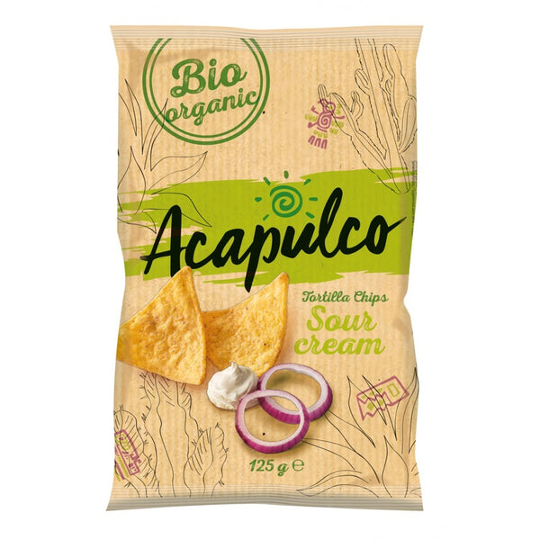 Black Friday - Reduceri Tortilla chips cu smantana si ceapa, 125g Promotie - Bioshops.ro