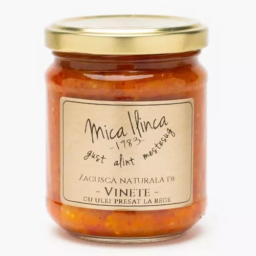 Zacuscă Naturală de Vinete, 200g | Mica Ilinca